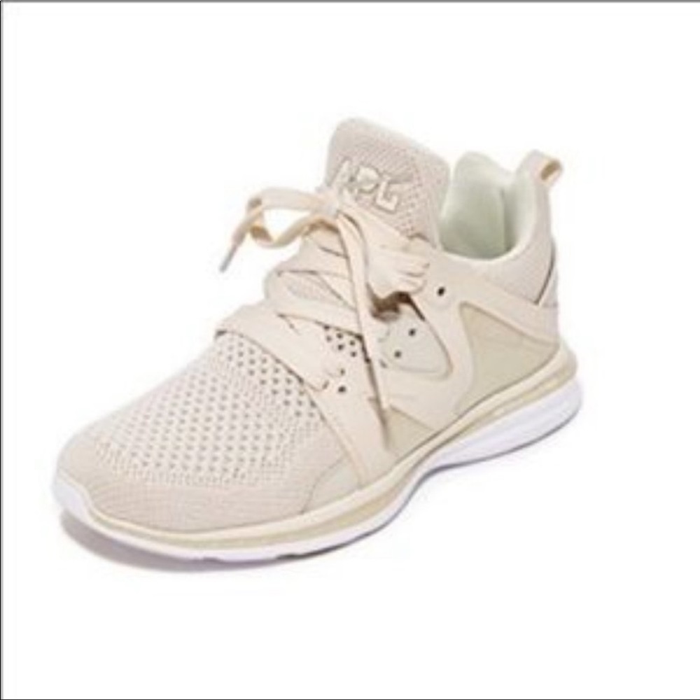 APL Athletic Propulsion Labs Ascend Ivory Low Top Lace Up Running Shoes Size 8 W